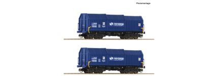 Roco 6680008 - TT - 2-tlg. Set Teleskophaubenwagen, PKP Cargo, Ep. VI